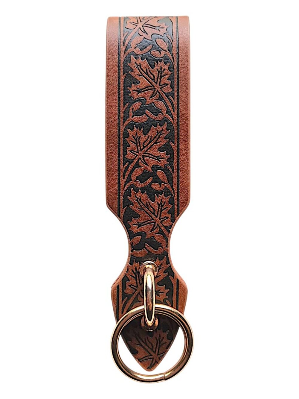 Renaissance Skirt Hike Clip Faux Leather Maple Leaf LARP Cosplay Faire Accessory